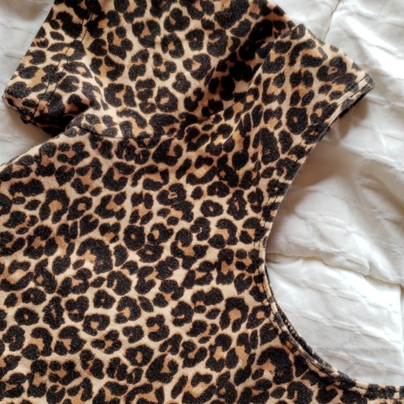 American Apparel Leopard Cheetah Top XS - Picture 2 of 2